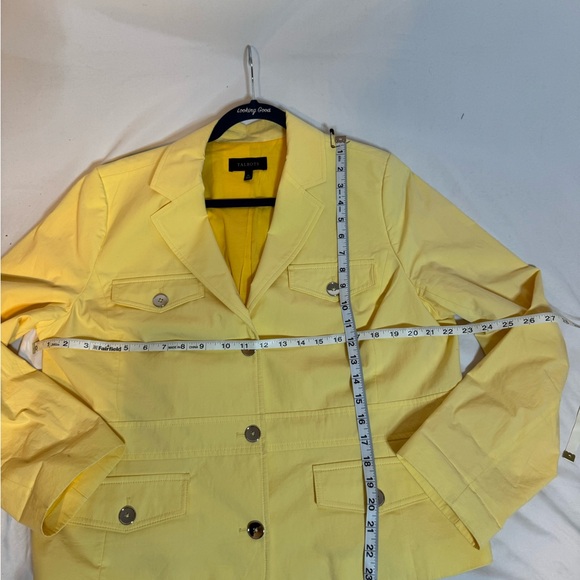 Talbots Bright Yellow Cotton-Blend Blazer - Picture 4 of 4